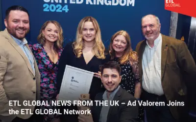 ETL GLOBAL NEWS FROM THE UK – Ad Valorem Joins the ETL GLOBAL Network